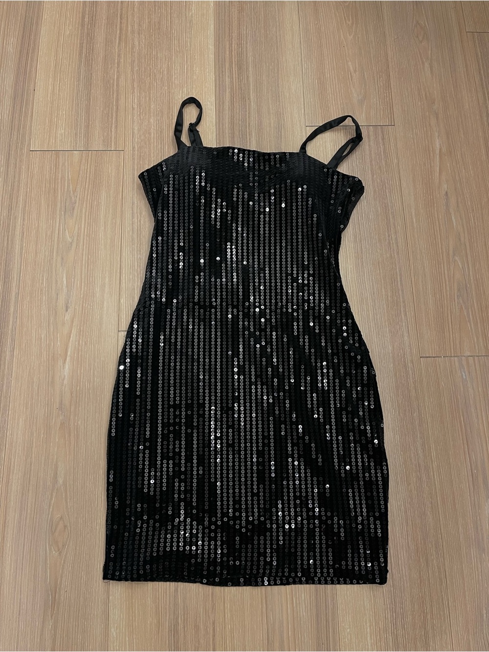 Emerald Sundae Black Sequin Mini Dress